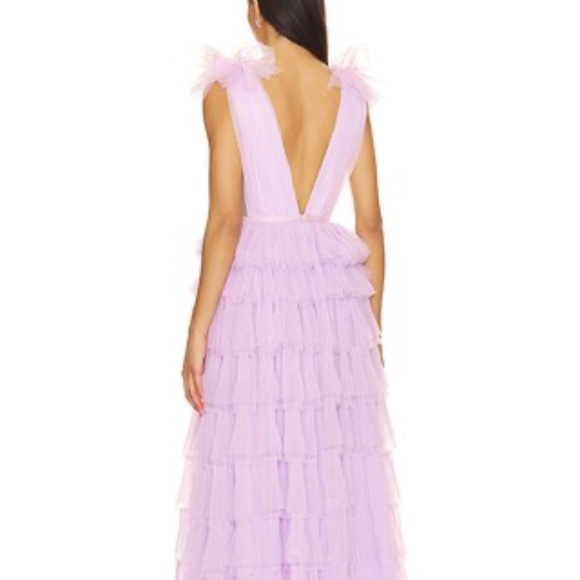 SAU LEE Sabrina Gown in Lavender - Picture 4 of 16